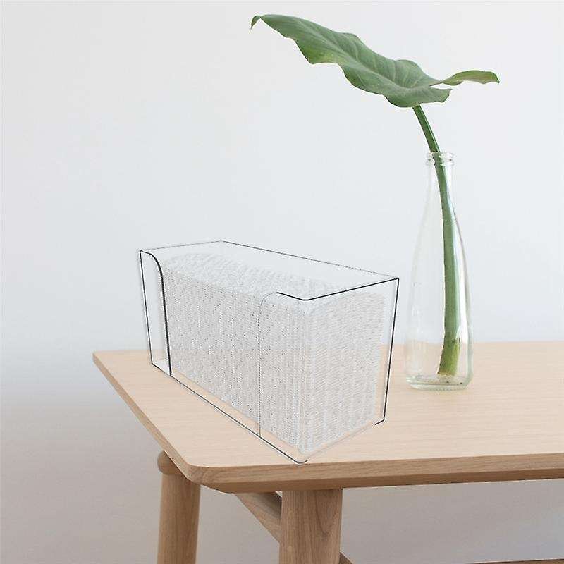 2pcs Countertop Paper Towel Dispenser Clear Guest Towel Napkin Holder
