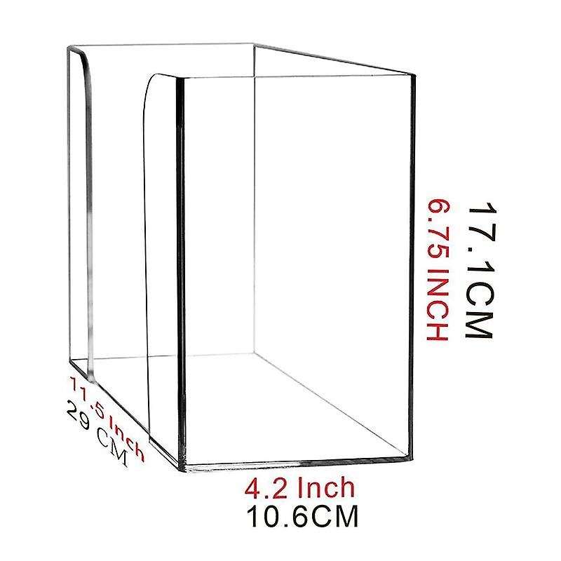 2pcs Countertop Paper Towel Dispenser Clear Guest Towel Napkin Holder
