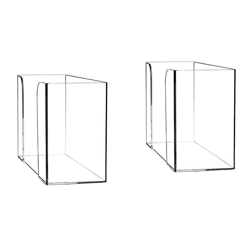 2pcs Countertop Paper Towel Dispenser Clear Guest Towel Napkin Holder