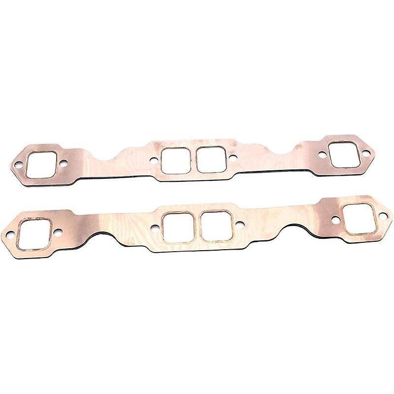 2pcs Copper Header Exhaust Gasket Seal for Chevy Sb 327 305 350 383 283-327-350-383-400