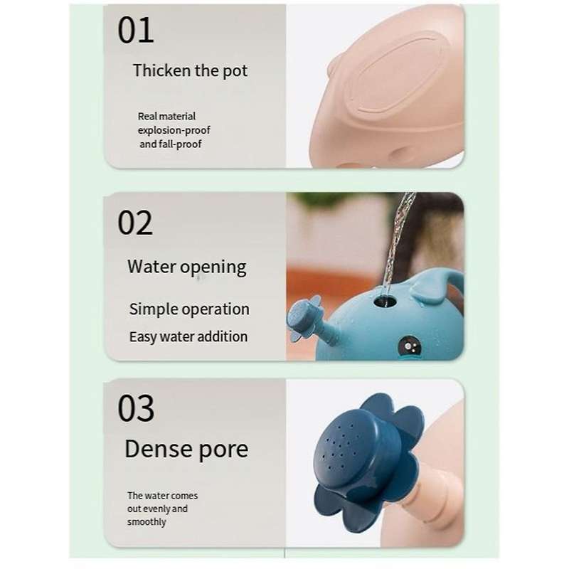 2pcs Cute Children's Cartoon Watering Kettle Gardening Kettle Flower Kettle Succulent Watering Kettl