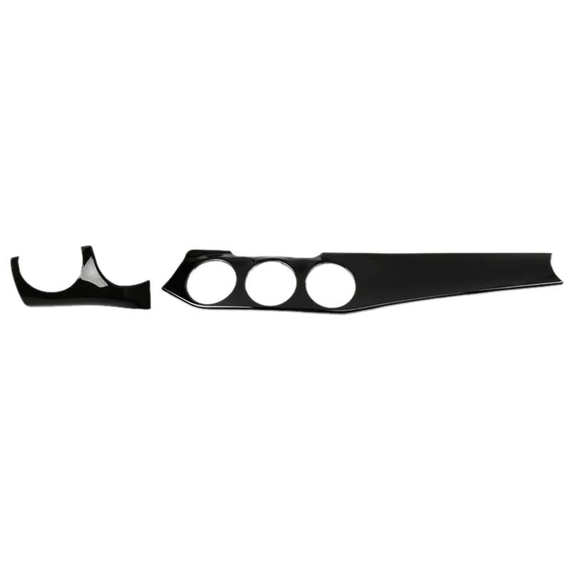 2Pcs Dashboard Air Condition Panel Trim Strip & Air Outlet Panel for W176 GLA X156 CLA C117 13-19 LH
