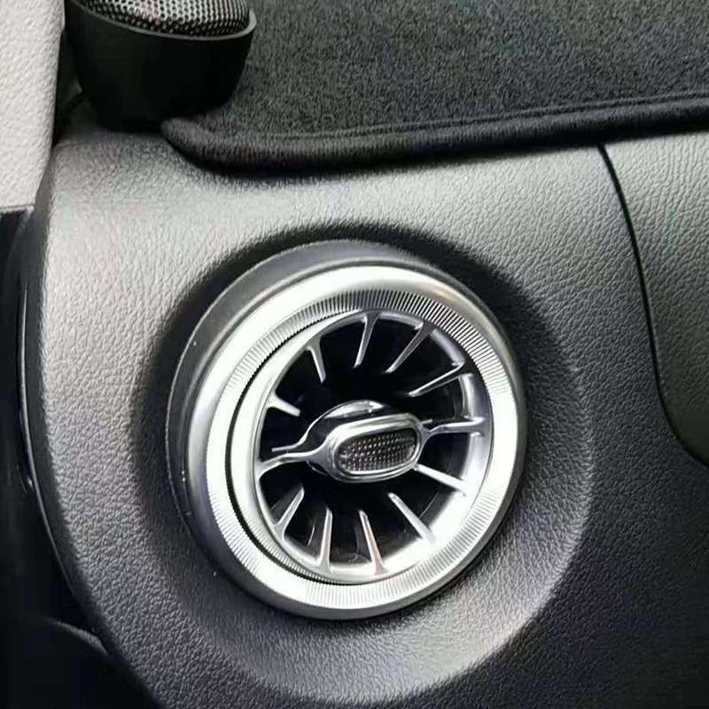 2PCS Dashboard Air Condition Vent Outlet Modification 64 Color LED Atmosphere Light for V250 2015-20