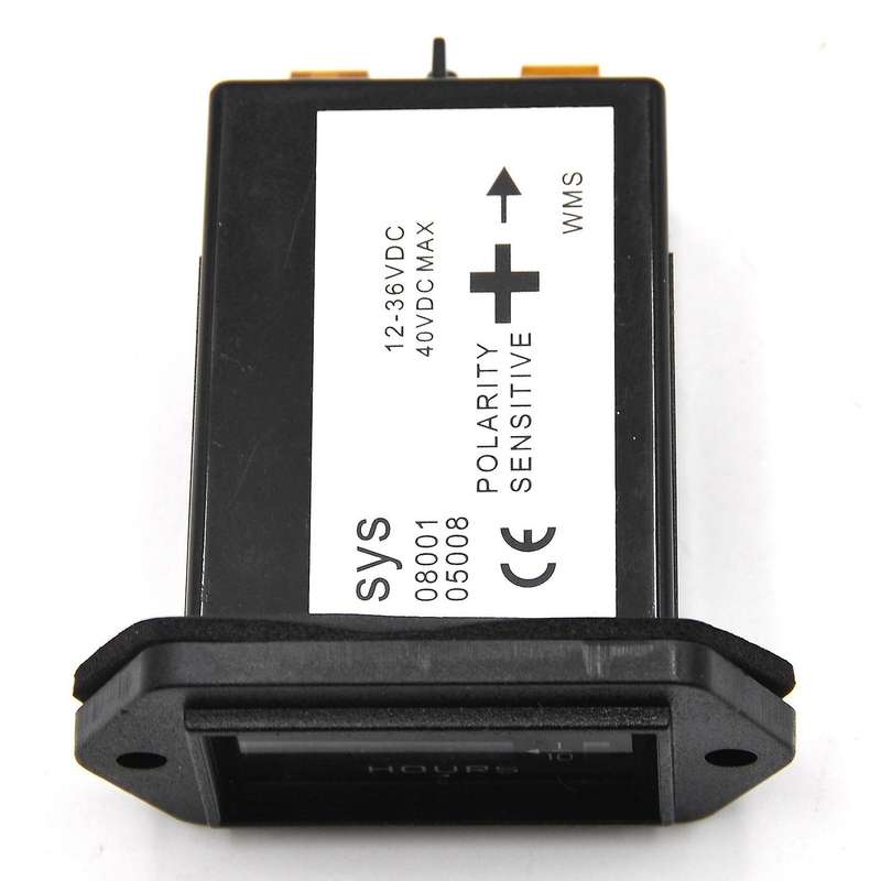 2PCS DC6-80V Mechanical Hour Meter Hour Meter for Engine Generator Boat Motocross Motor Truck Tracto