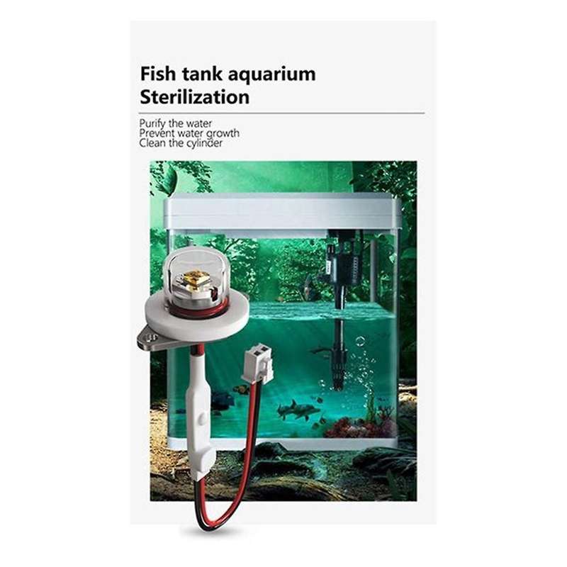 2Pcs DC12-24V UVC 270-280NM Ultraviolet Water Purifier Disinfection Pet Water Dispenser LED Disinfec
