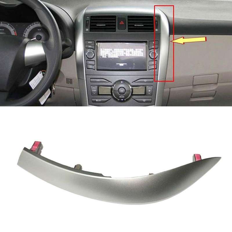 2Pcs Dashboard Trim Cover Strip for Altis 2009 2010 2011 2012 2013 Central Control Car Styling