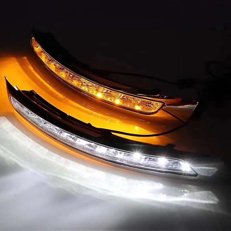 2Pcs Daytime Running Lights LED Dynamic Turn Signal Light Blinker for XC90 2007-2013 Lamp Turn Signa