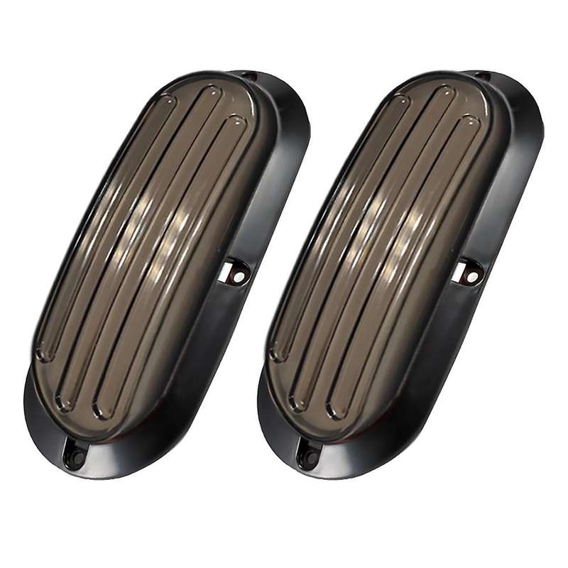 2PCS DC10-30V 6 Inch Oval Turn Signal Backup Reverse Fog Lights Tail Light for Trucks Boat Trailer R
