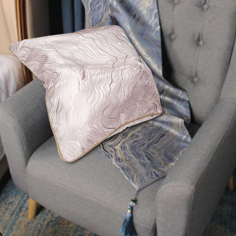 2pcs Decorative Throw Pillow Covers Set Silk Soft Cushion Case for Sofa Bedroom Garden 45 X 45 Cm S