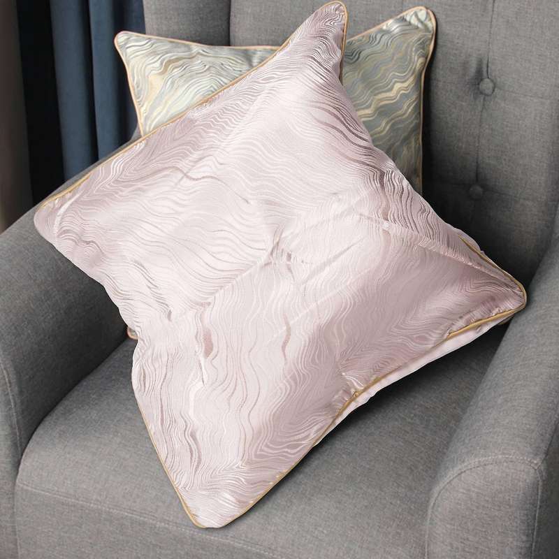2pcs Decorative Throw Pillow Covers Set Silk Soft Cushion Case for Sofa Bedroom Garden 45 X 45 Cm S
