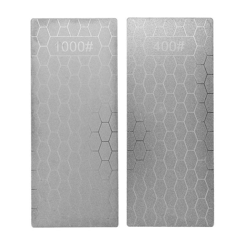 2pcs Diamond Sharpening Stone, Whetstone Honeycomb Surface Diamond Sharpener Plate with Non- Base(4