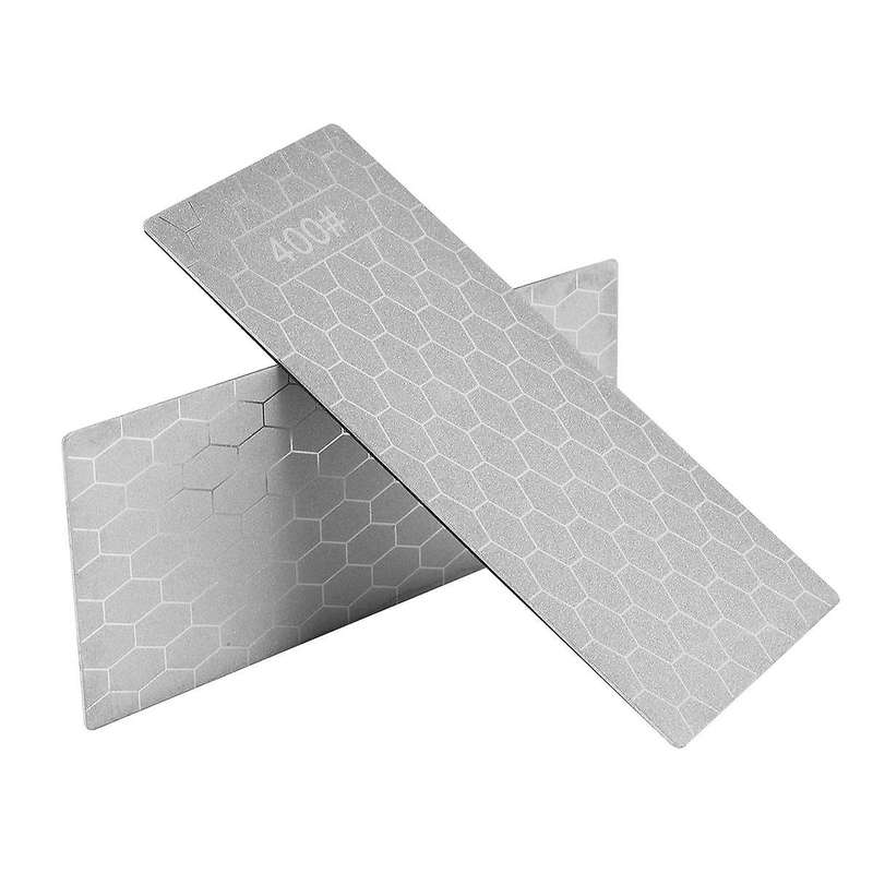 2pcs Diamond Sharpening Stone, Whetstone Honeycomb Surface Diamond Sharpener Plate with Non- Base(4