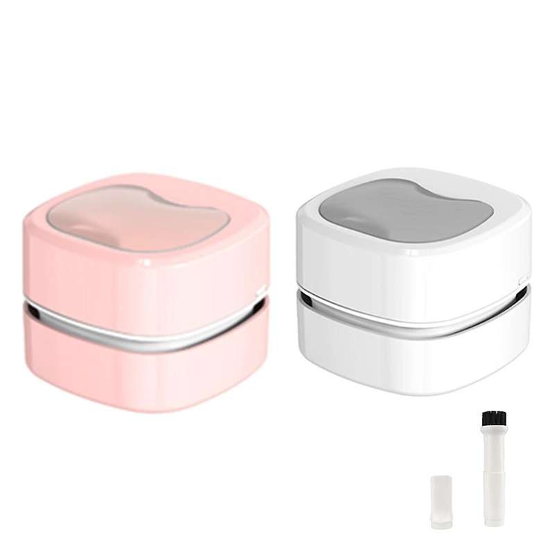 2PCS Desktop Vacuum Cleaner Wireless Handheld Mini Cleaner Keyboard Eraser Ash Electric Vacuum Clean