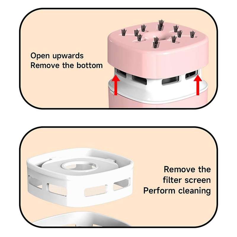 2PCS Desktop Vacuum Cleaner Wireless Handheld Mini Cleaner Keyboard Eraser Ash Electric Vacuum Clean