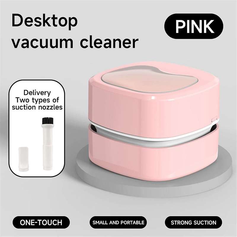 2PCS Desktop Vacuum Cleaner Wireless Handheld Mini Cleaner Keyboard Eraser Ash Electric Vacuum Clean