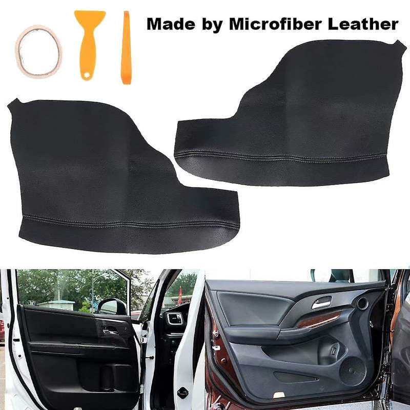 2Pcs Door Leather Armrest Replacement Cover for Odyssey 2011-2017