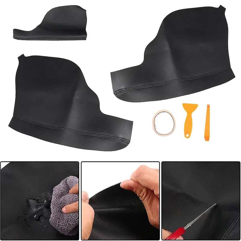2Pcs Door Leather Armrest Replacement Cover for Odyssey 2011-2017