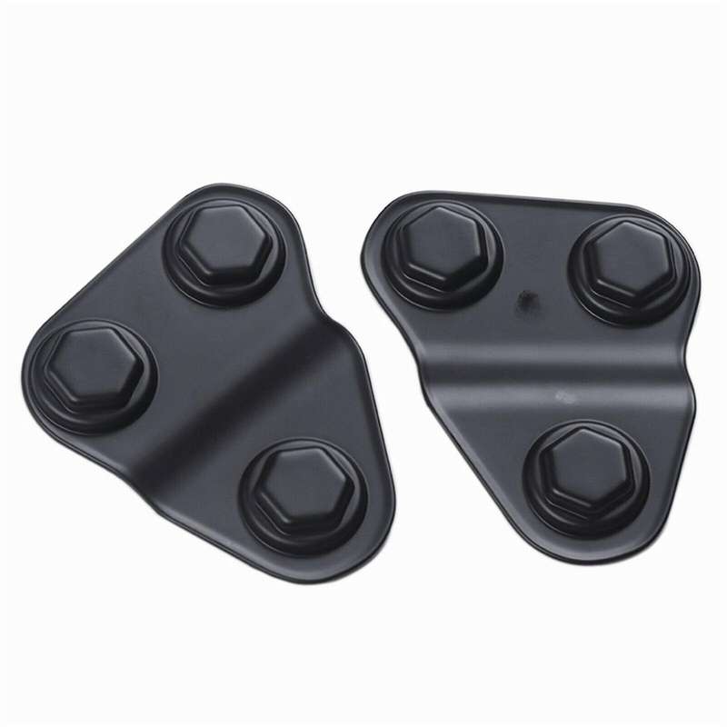 2PCS Door Screw Protector Cover Trim Anti-Rust for Wrangler JL JLU JT 2018 2019 2020 2021 Car Access