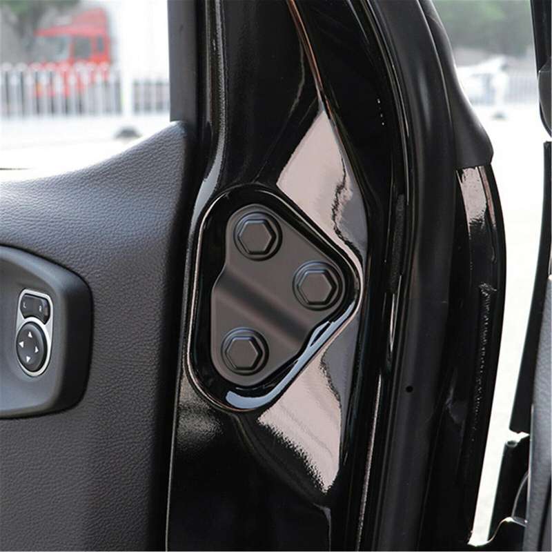 2PCS Door Screw Protector Cover Trim Anti-Rust for Wrangler JL JLU JT 2018 2019 2020 2021 Car Access