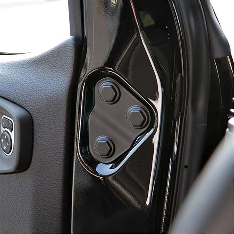 2PCS Door Screw Protector Cover Trim Anti-Rust for Wrangler JL JLU JT 2018 2019 2020 2021 Car Access