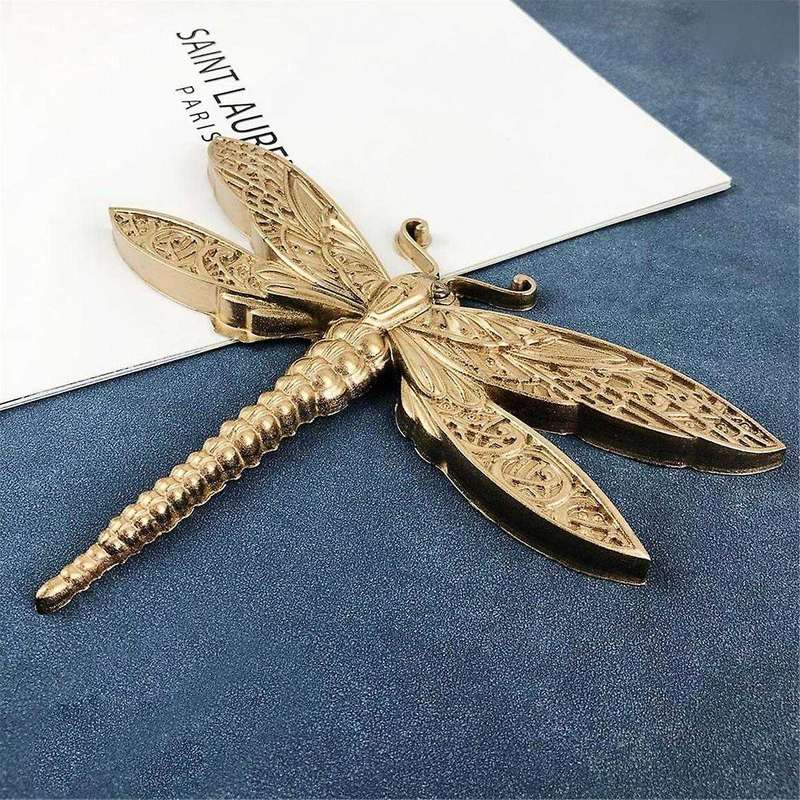 2PCS Dragonfly Silicone Mold Large Epoxy Resin Dragonfly Shape Molds 3D Unique Animal Pendant Wall H