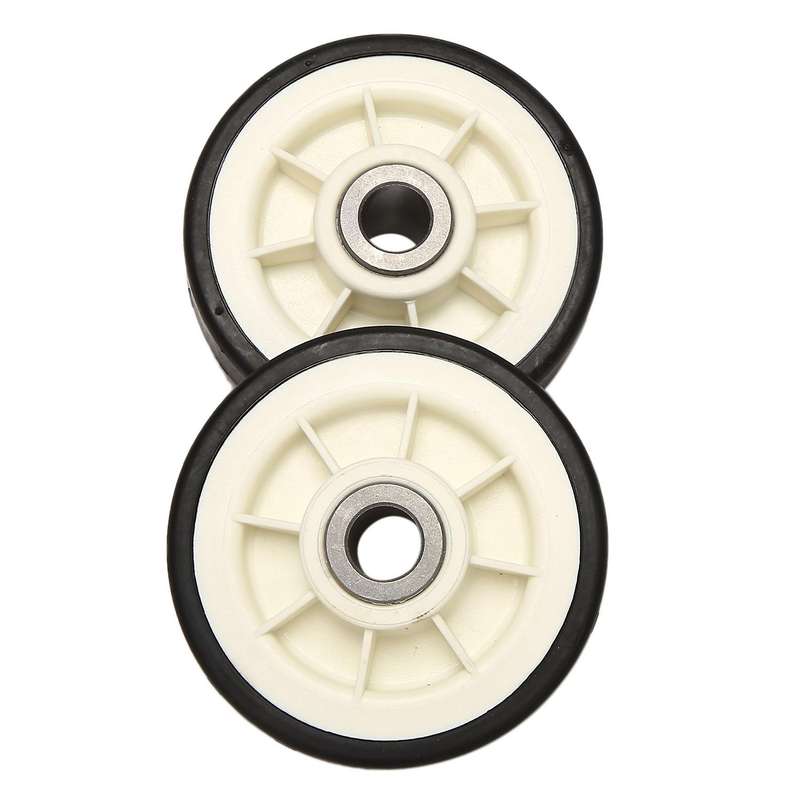 2pcs Dryer Drum Support Roller and Shaft for 303373, 12051541, Er303373k, 303373k