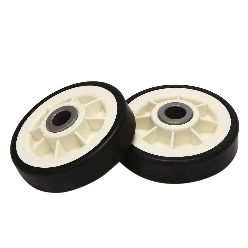 2pcs Dryer Drum Support Roller and Shaft for 303373, 12051541, Er303373k, 303373k