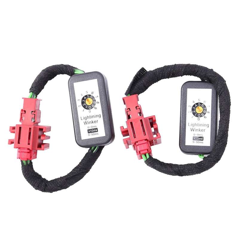 2PCS Dynamic LED Indicator Flasher Adapters Module LED Taillight Add-on Module Cable Wire for- A7 4G