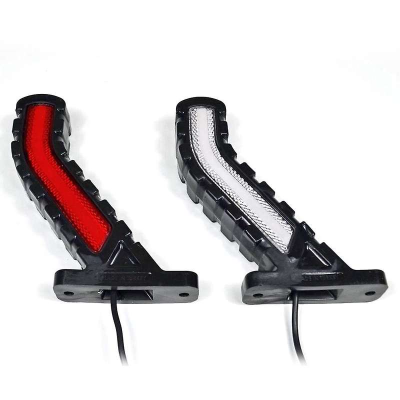 2PCS Dynamic Truck LED Rubber Side Lights 12V 24V Universal Trailer Side Marker Lights Waterproof Ou