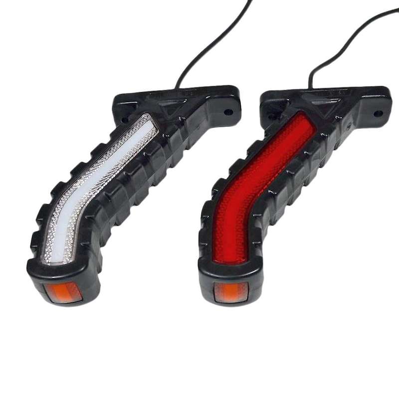 2PCS Dynamic Truck LED Rubber Side Lights 12V 24V Universal Trailer Side Marker Lights Waterproof Ou