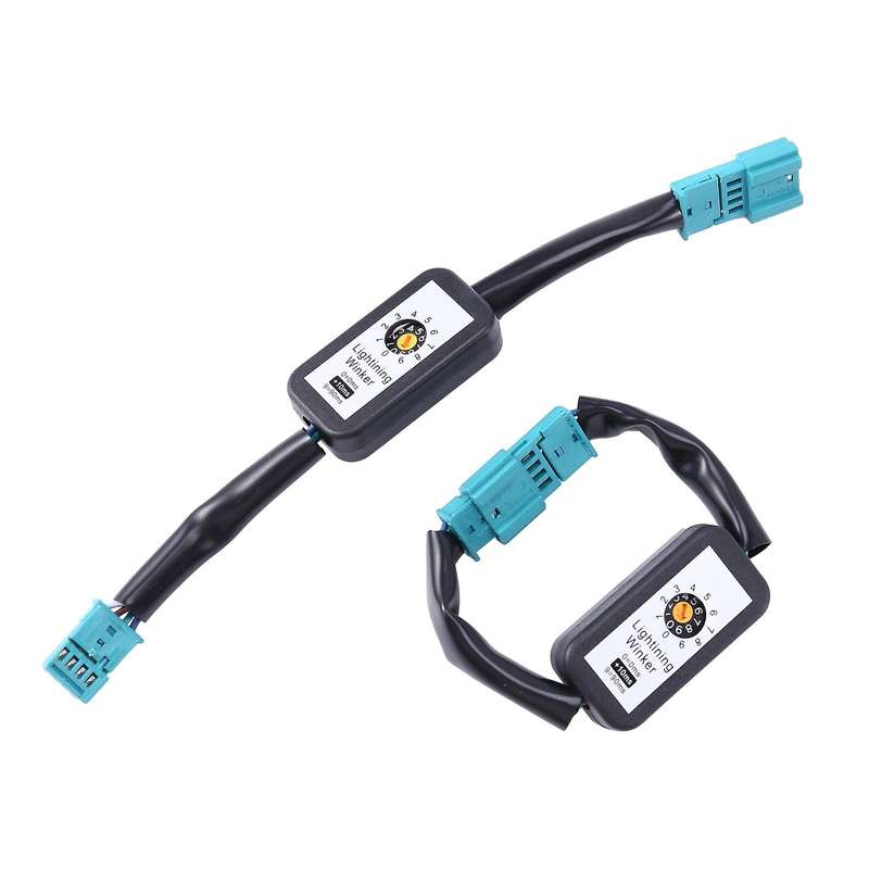 2Pcs DynamicTurn Signal Indicator LED Taillight Add-On Module Cable Wire for  F10 F18 G30 G38 Tail L