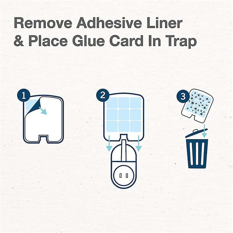 2PCS Electric Flying Insect Trap Kit Sticky Catcher Traps for Indoor Fly, Flying Insect, Mosquito, G