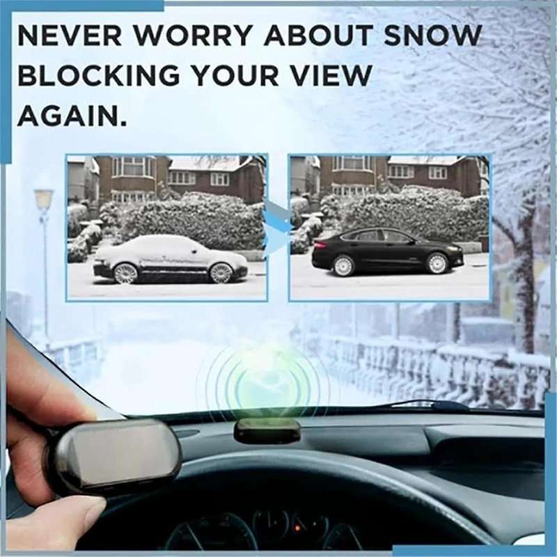 2pcs Electric Snow Ice Scraper Usb Rechargeable Car Snow Removal Tool Glass Deicer and Snow Melter