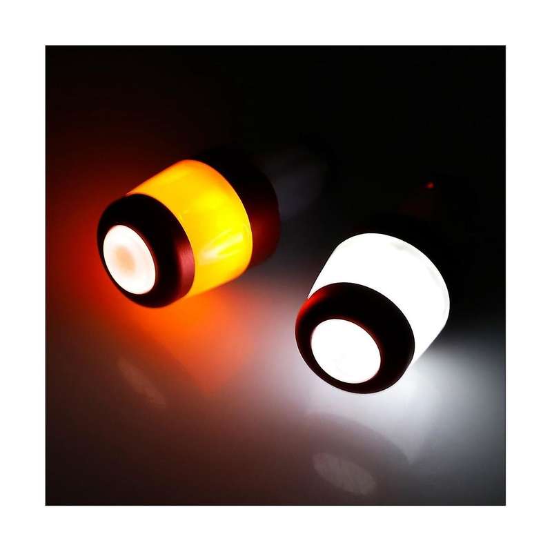 2pcs Electric Scooter Handlebar Lights Led Warning Light Handlebar End Plugs Waterproof Turn Signal