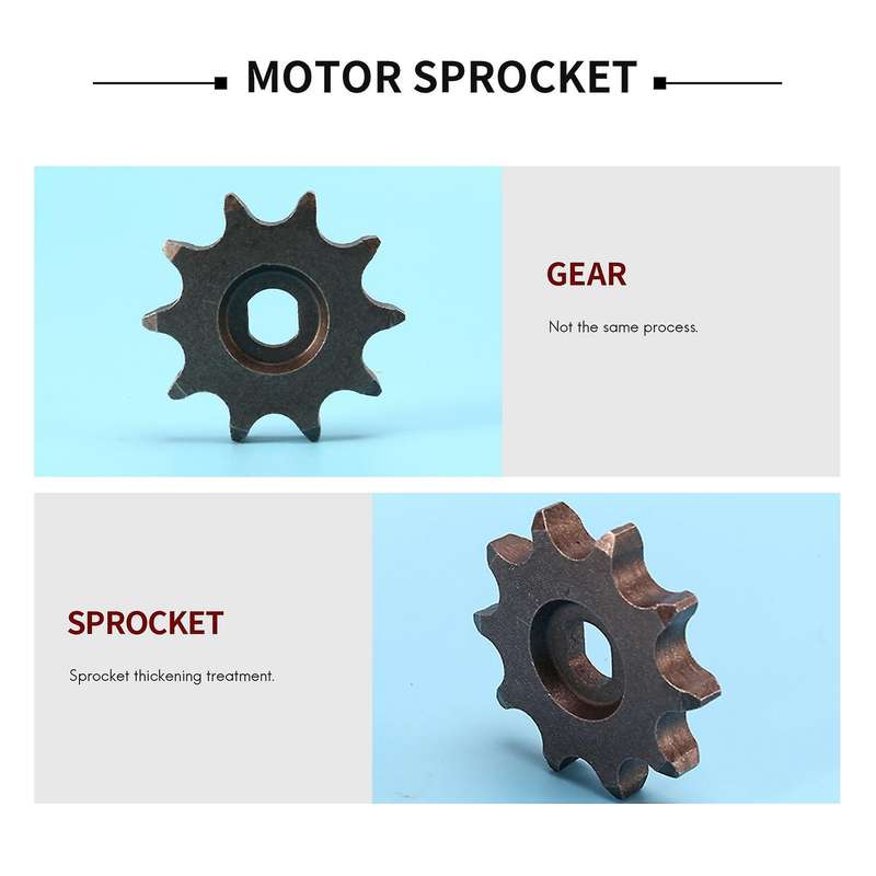 2Pcs Electric Scooter 10T 428 Sprocket for Chain Motor Pinion MY1020 DC Motor