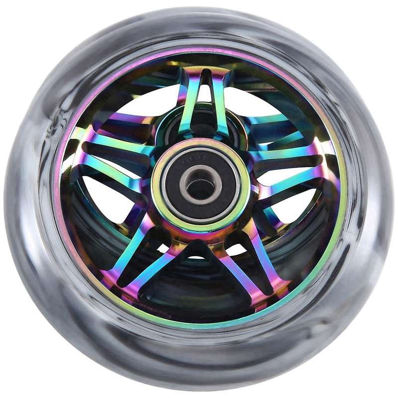 2Pcs Electric Scooter Wheel Scooter Replacement Wheels with Bearing Stunt Scooter Pu Wheels Scooter