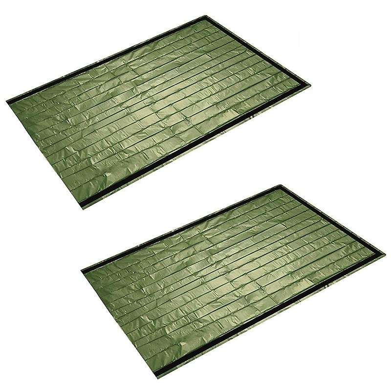 2PCS Emergency Sleeping Bag Compact Waterproof Thermal Blanket Multi-Use Gear for Outdoor Hiking Cam