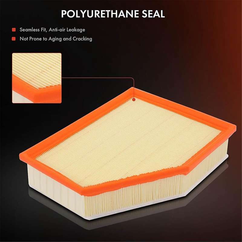 2Pcs Engine Air Filter for G30 530E 530I 530I XDrive G15 840I G01 X3 X4 X6 Part Number:13718691835 1