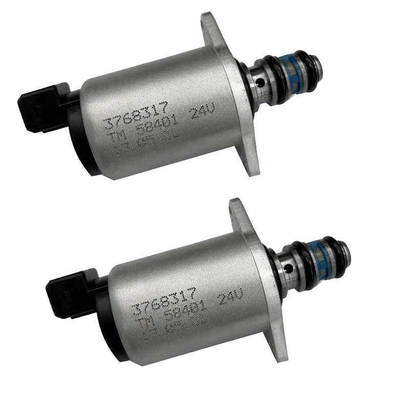 2Pcs Excavator 24V Proportional Solenoid Valve 376-8317 923636.0756 for Tractor Truck Forklift Hydra