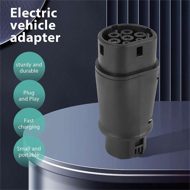 2pcs Evse Ev Adaptor 32a J1772 Type 1 to Type 2 Plug Ev Adapter, Electric Cars Vehicle Charger Char