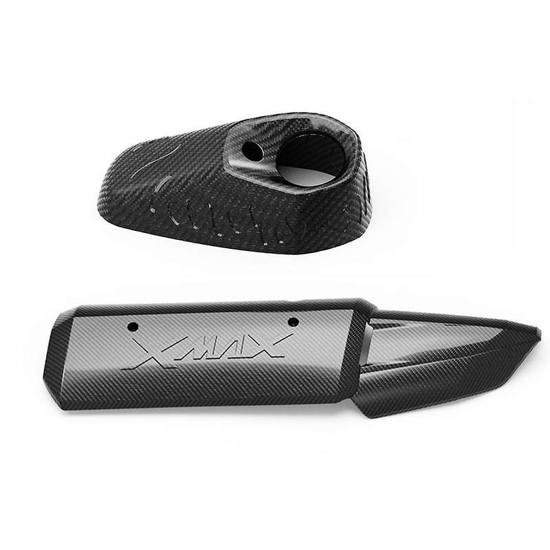 2Pcs Exhaust Pipe Decorative Cover Carbon Fiber Motorcycle Accessories for X-MAX XMAX 250 300 400 X