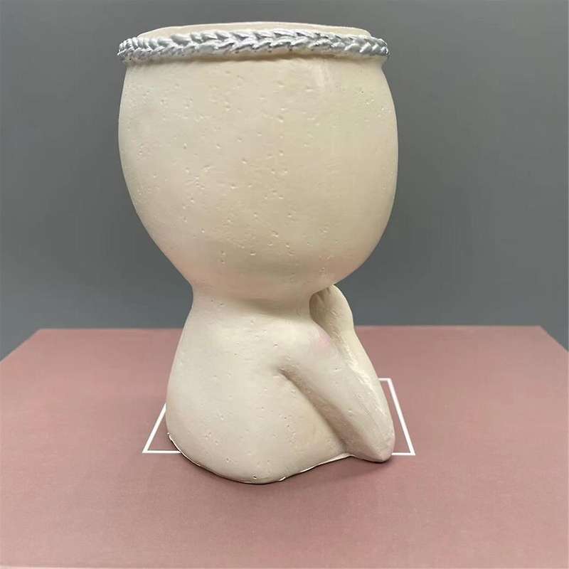 2PCS Face Planter Resin Cute Planter Decorative Unique Plant Pots Succulent Flower Face Planter Pots