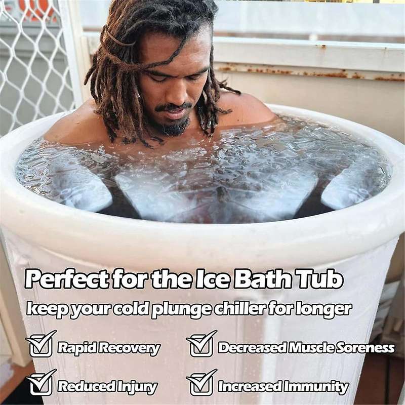 2PCS Extra Large Ice Block Mold Ice Molds for Ice Bath Silicone Ice-Cube Molds for Cold Plunge or Co