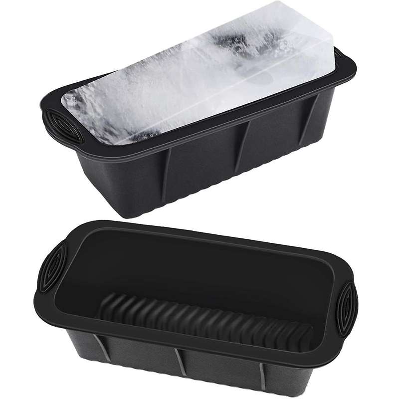 2PCS Extra Large Ice Block Mold Ice Molds for Ice Bath Silicone Ice-Cube Molds for Cold Plunge or Co