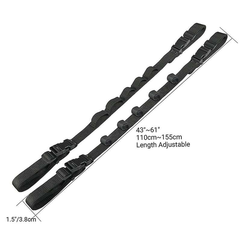 2Pcs Fishing Rod Car Bracket with Support Belt with Bracket System Fishing Car Interior Kidnapping F