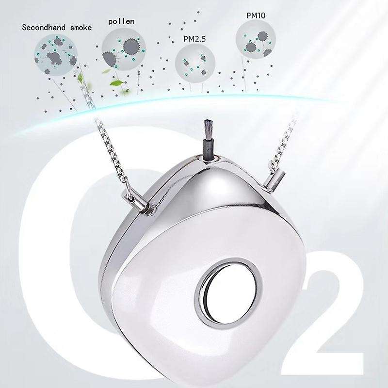 2PCS Fashion Personal Wearable Air Purifier Necklace Mini Portable Air Freshener Ionizer Negative Io
