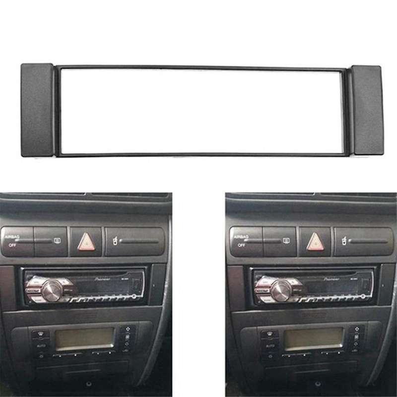 2Pcs Fascia 1 Din Frame for A3 8L A6 4B Seat Toledo Scudo Stereo Facia Plate Dash CD Trim Radio Cove