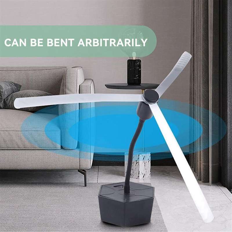 2PCS Fly Fans for Tables Portable Tabletop Fly Spining Fan Outdoor with Hook Bug Repellent Retracta