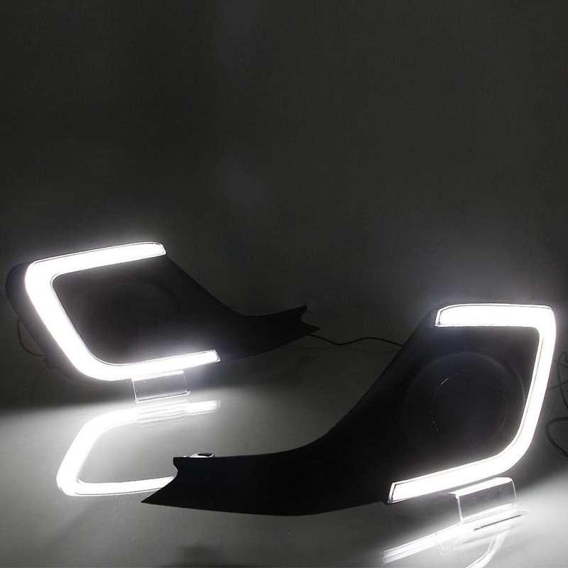 2Pcs for 14-16 Swift Light Guide Double Color Daytime Running Light LED Fog Light Daytime Running Li