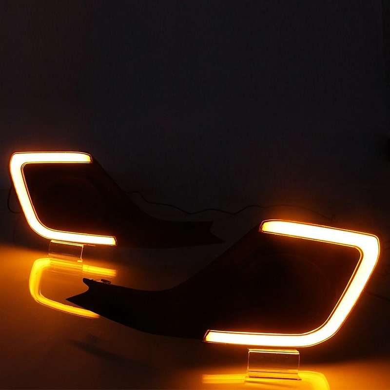 2Pcs for 14-16 Swift Light Guide Double Color Daytime Running Light LED Fog Light Daytime Running Li